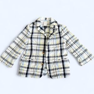 Janie and Jack multicoloured plaid blazer Size 2T